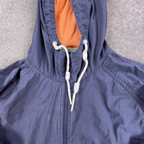 Vineyard Vines Anorak Pullover Mens Medium Navy Teal Hooded Half Zip Colorblock - Picture 5 of 12